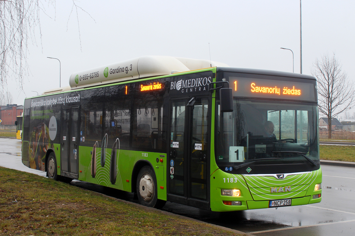 Šiauliai, MAN A21 Lion's City NL313 CNG # 1183