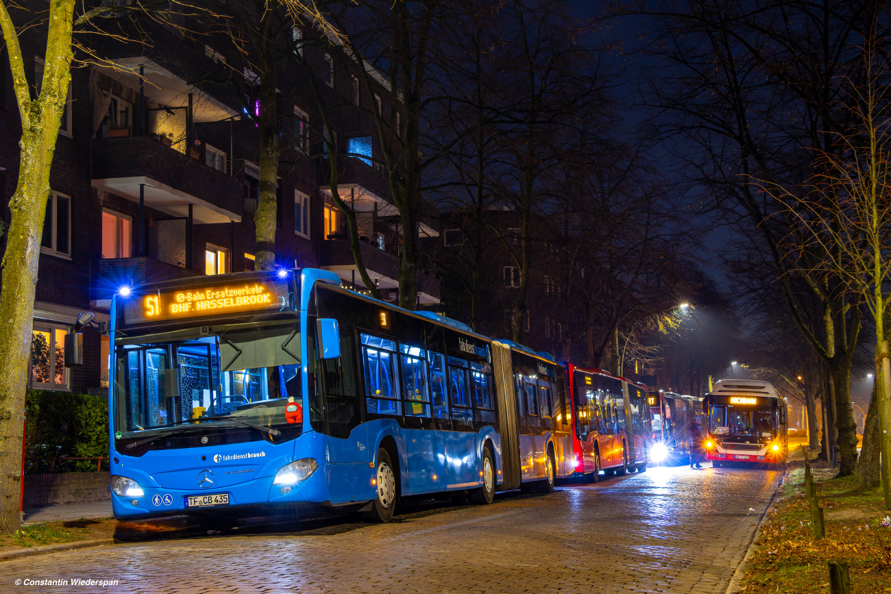 Bernau bei Berlin, Mercedes-Benz Citaro C2 G # TF-CB 435; Hamburg, Volvo 7900A Hybrid # 7481
