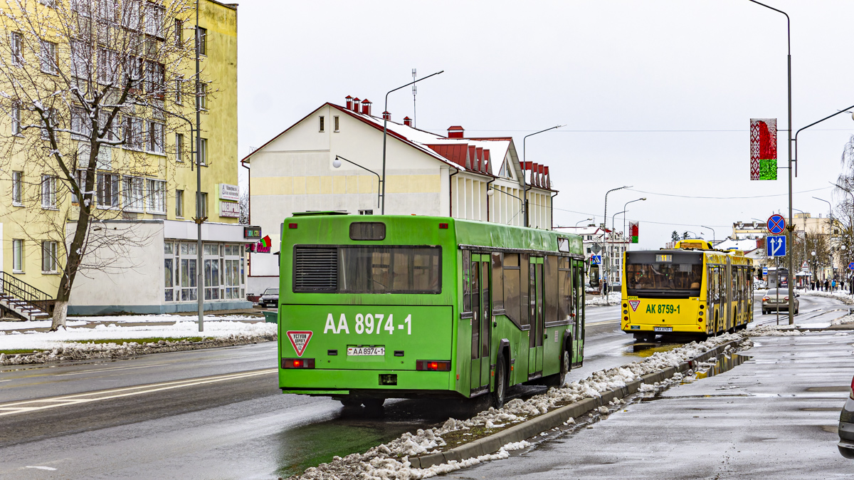 Pinsk, MAZ-103.065 # 25373; Pinsk, MAZ-215.069 # 45152