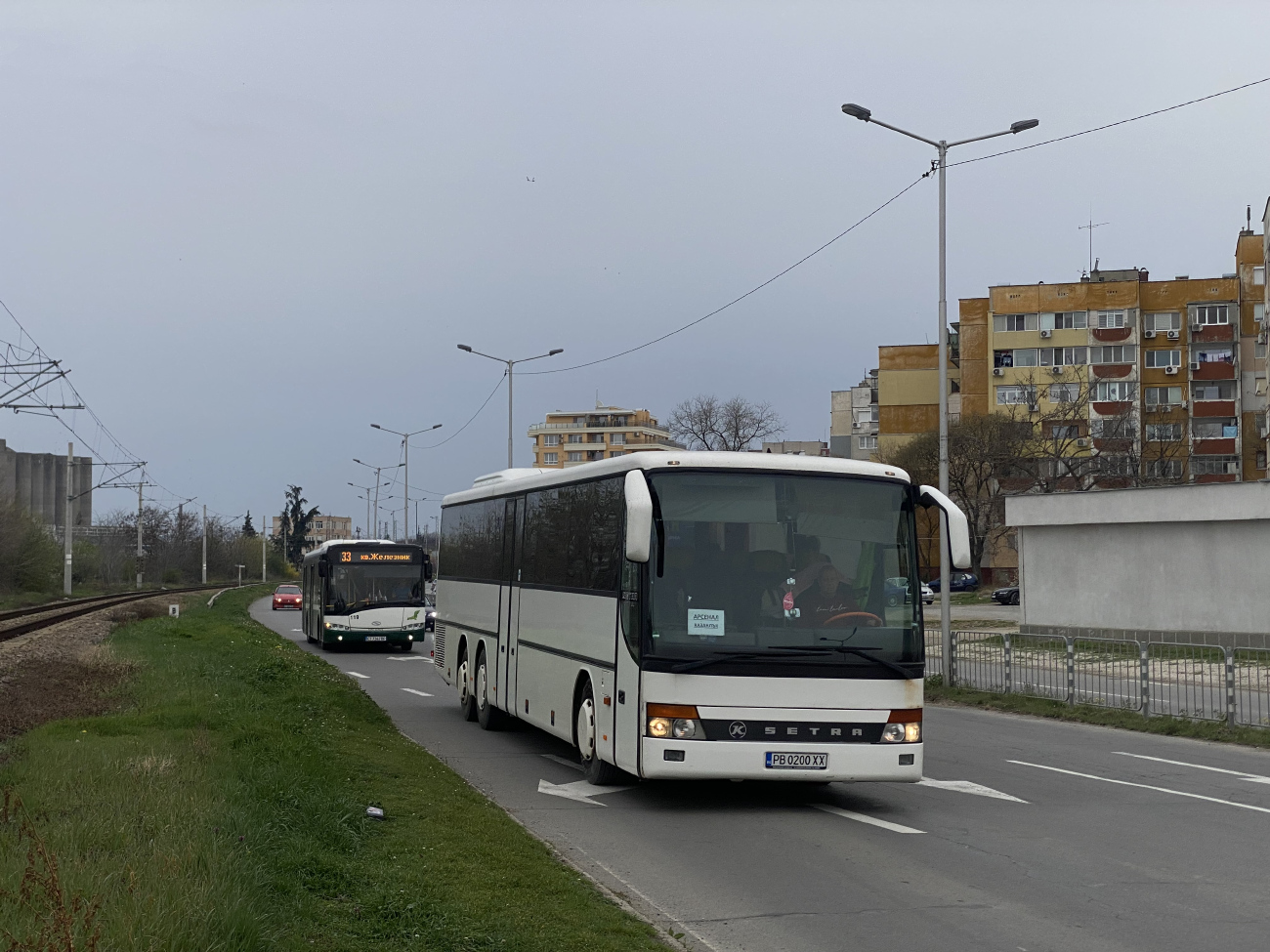 Plovdiv, Setra S317UL # РВ 0200 ХХ; Stara Zagora, Solaris Urbino III 12 # 119
