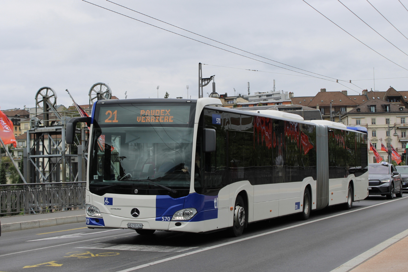 Lausanne, Mercedes-Benz Citaro C2 G # 570