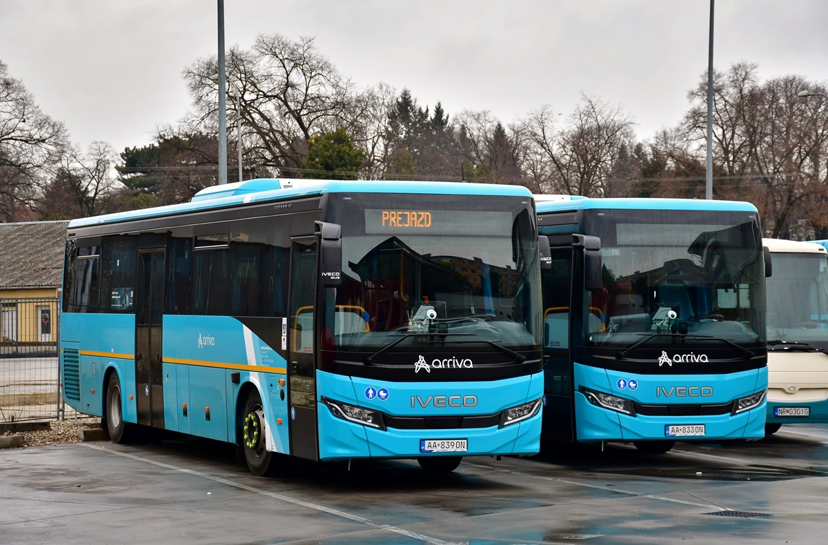 Nitra, IVECO Crossway 12M (Facelift) # AA-839ON; Nitra, IVECO Crossway 12M (Facelift) # AA-833ON