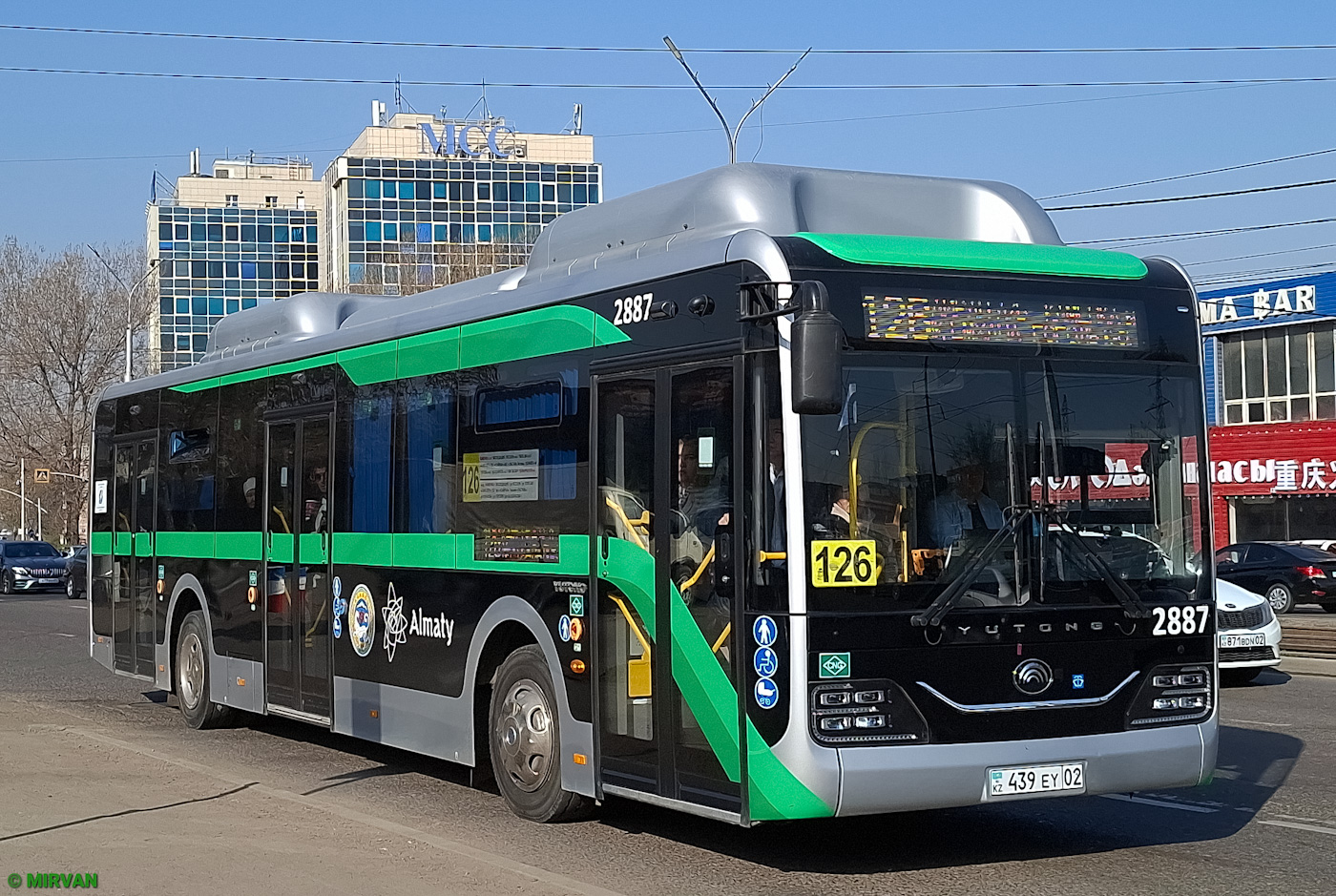 Almaty, Yutong ZK6126HG (CNG) # 2887