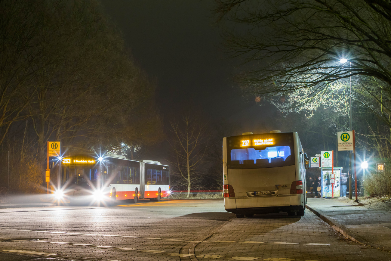 Hamburg, MAN A40 Lion's City GL NG323 # 3806; Hamburg, MAN A21 Lion's City NL283 # 1710
