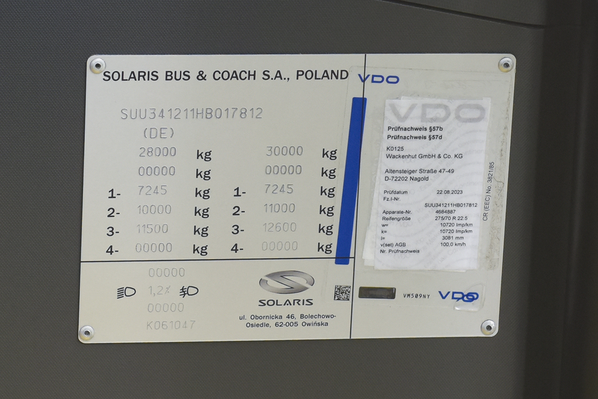 Tübingen, Solaris Urbino IV 18 # TÜ-W 379