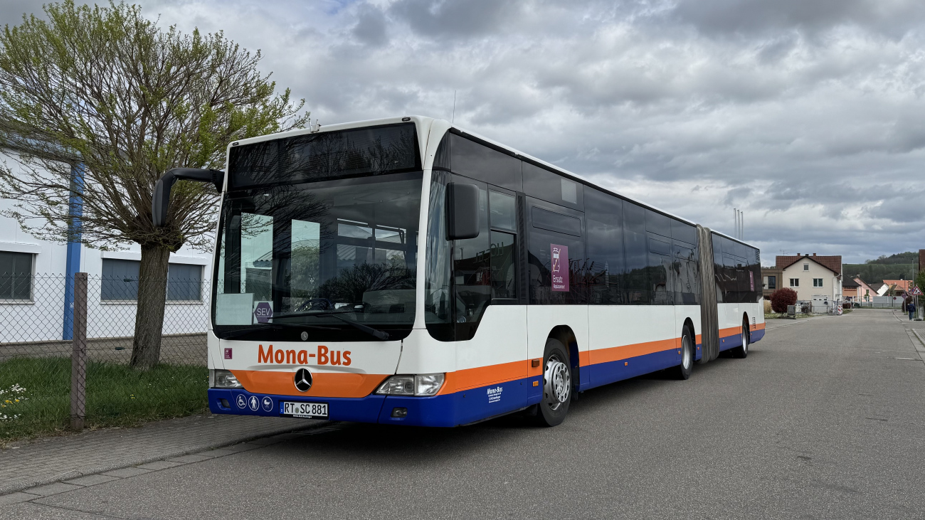Reutlingen, Mercedes-Benz O530 Citaro Facelift G # RT-SC 881; Freiburg im Breisgau — SEV Rheintalbahn
