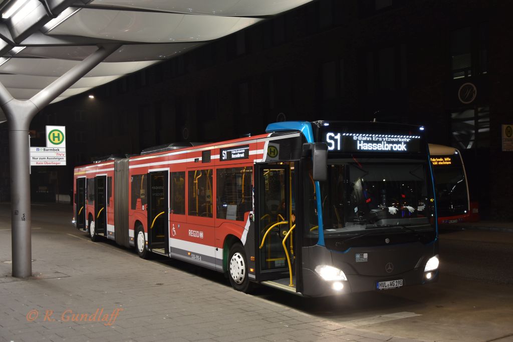 Nauen, Mercedes-Benz Citaro C2 G # HVL-WG 190