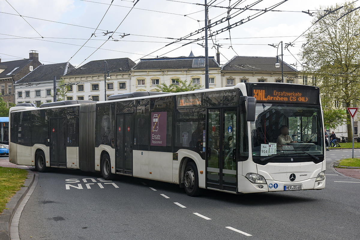 Herne, Mercedes-Benz Citaro C2 G # HER-DS 68; Oberhausen — Ersatzverkehr Generalsanierung Oberhausen — Emmerich