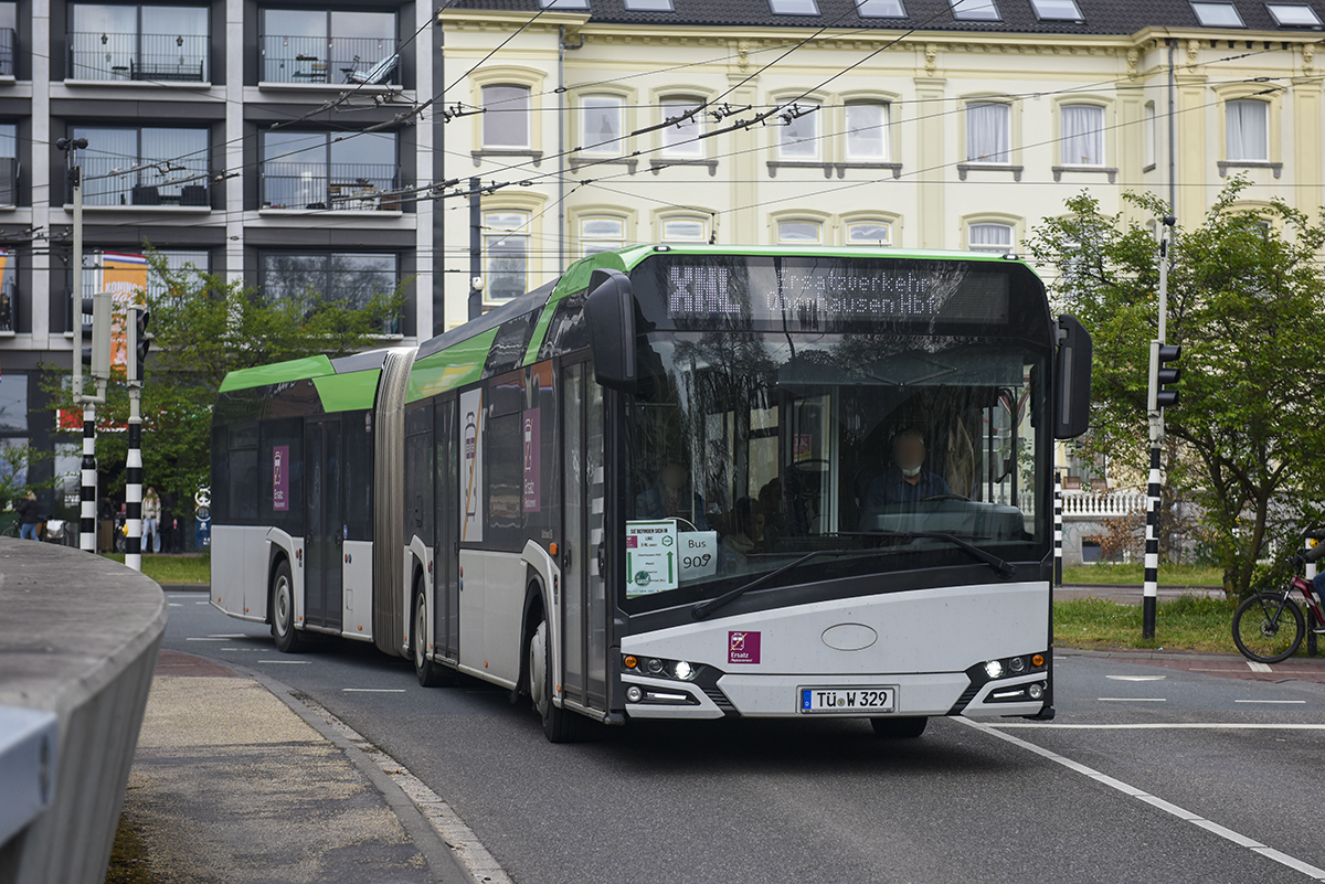 Tübingen, Solaris Urbino IV 18 # TÜ-W 329; Oberhausen — Ersatzverkehr Generalsanierung Oberhausen — Emmerich