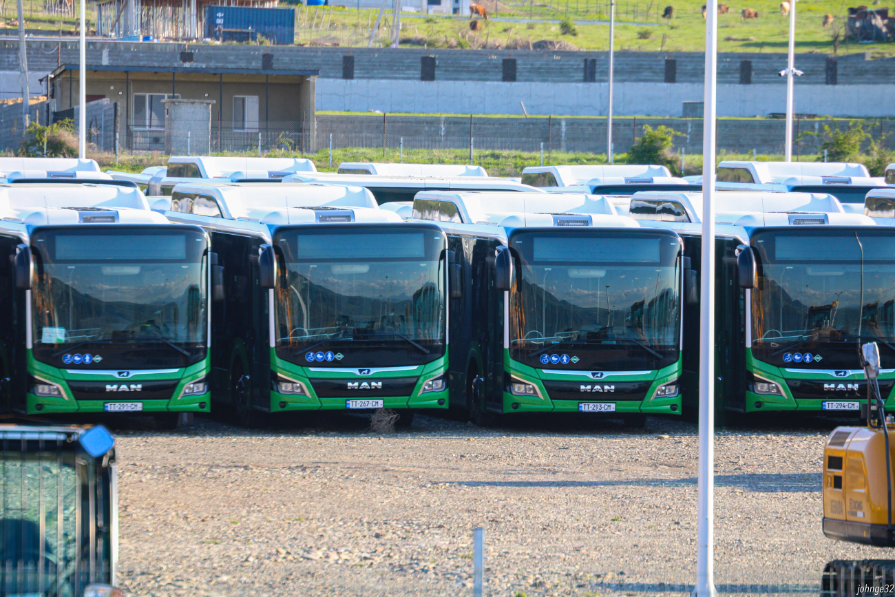 Tbilisi, MAN 18G Lion's City NG320 # TT-291-CM; Tbilisi, MAN 18G Lion's City NG320 # TT-267-CM; Tbilisi, MAN 18G Lion's City NG320 # TT-293-CM; Tbilisi, MAN 18G Lion's City NG320 # TT-294-CM; Tbilisi — Новые Автобусы для Тбилиси