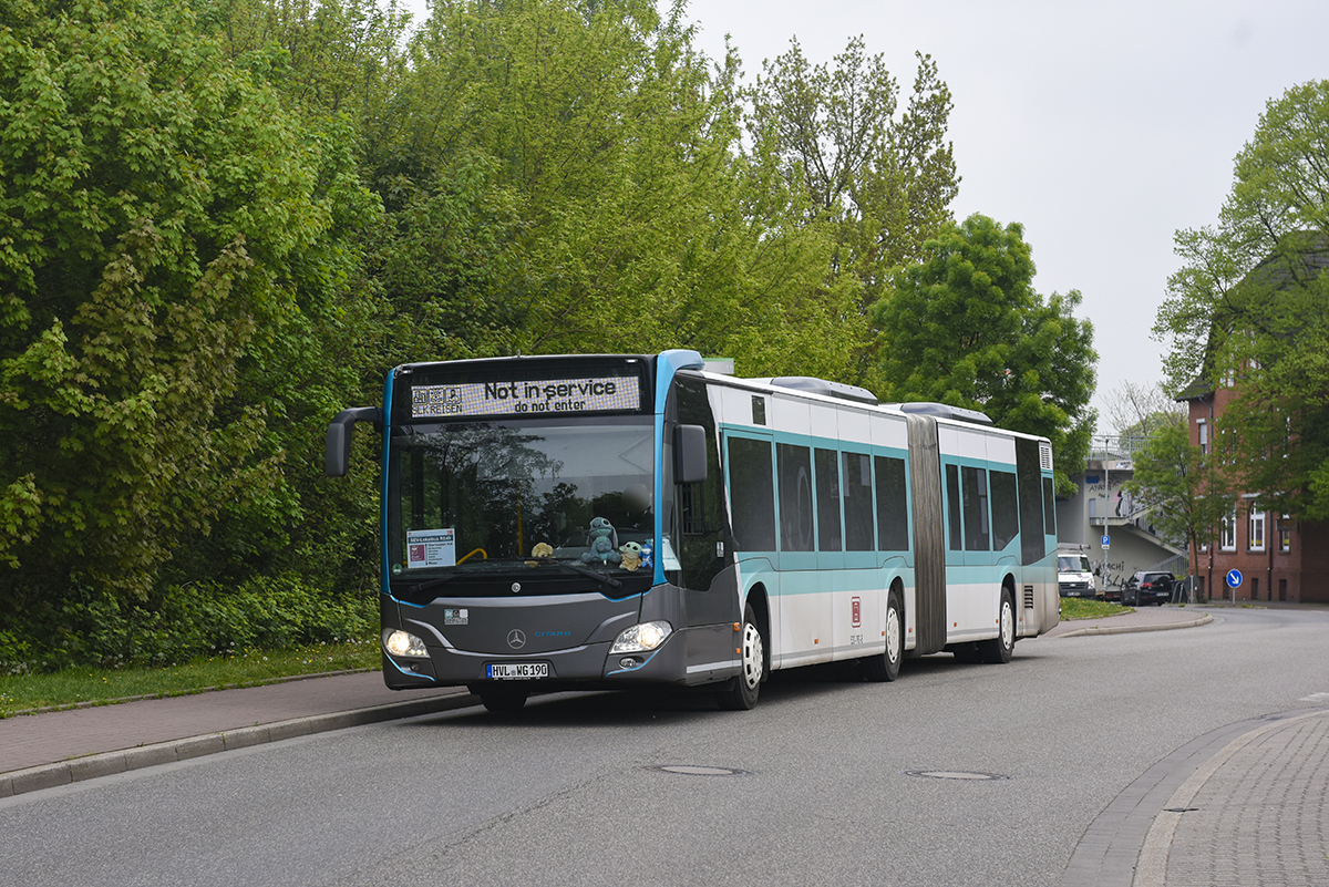 Nauen, Mercedes-Benz Citaro C2 G # HVL-WG 190; Oberhausen — Ersatzverkehr Generalsanierung Oberhausen — Emmerich