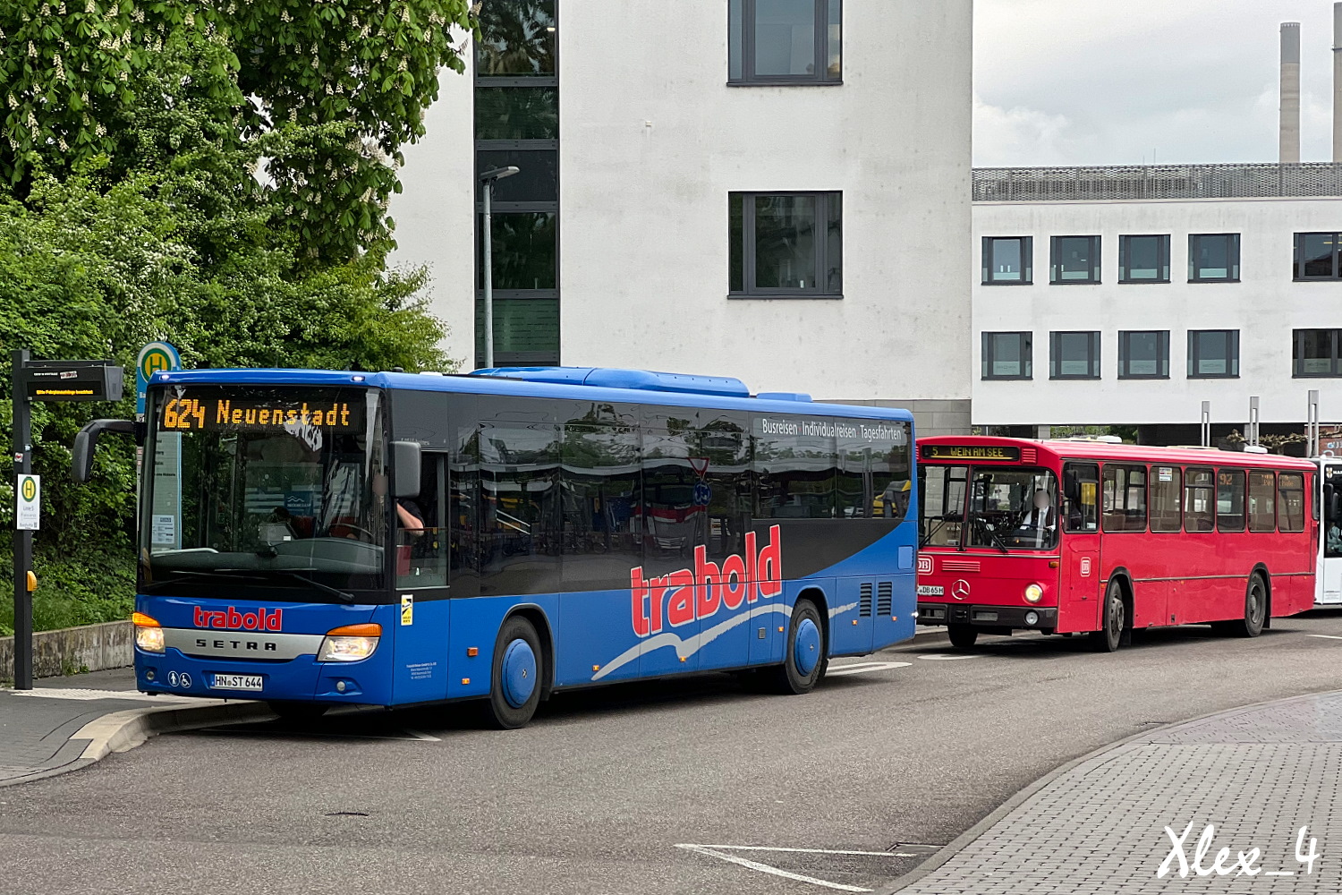 Mainz, Mercedes-Benz O307 # MZ-DB 65H; Heilbronn, Setra S415LE business # HN-ST 644