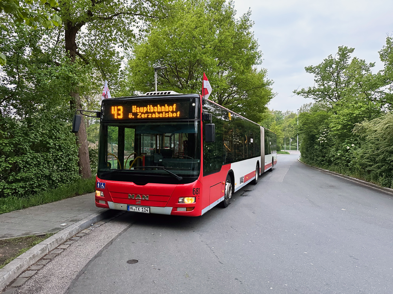 Nuremberg, MAN A23 Lion's City G NG323 # 681