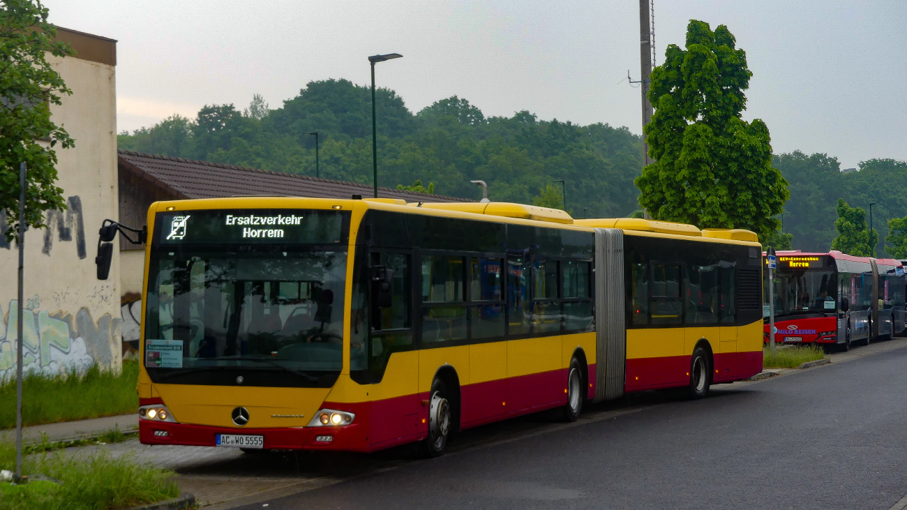 Aachen, Mercedes-Benz Conecto II G # AC-WO 5555; Cologne — Rail Replacement "Linke Rheinstrecke" 05/2025