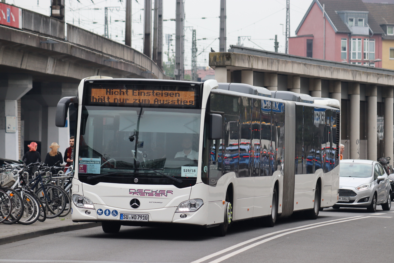 Siegburg, Mercedes-Benz Citaro C2 G # 91; Cologne — Rail Replacement "Linke Rheinstrecke" 05/2025