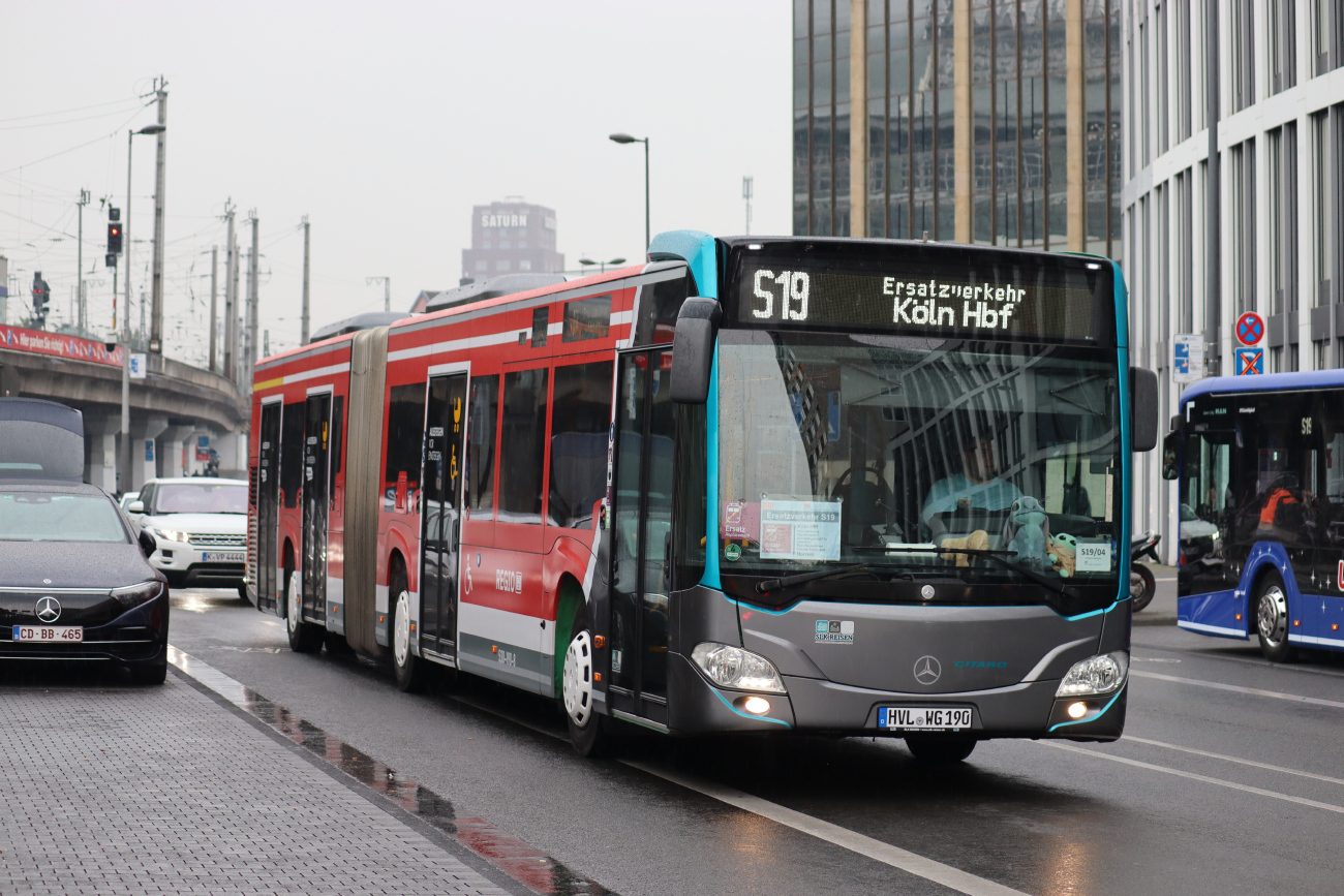Nauen, Mercedes-Benz Citaro C2 G # HVL-WG 190