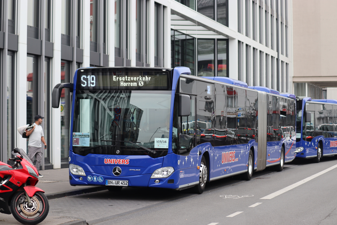 Bonn, Mercedes-Benz Citaro C2 G # 52; Cologne — Rail Replacement "Linke Rheinstrecke" 05/2025