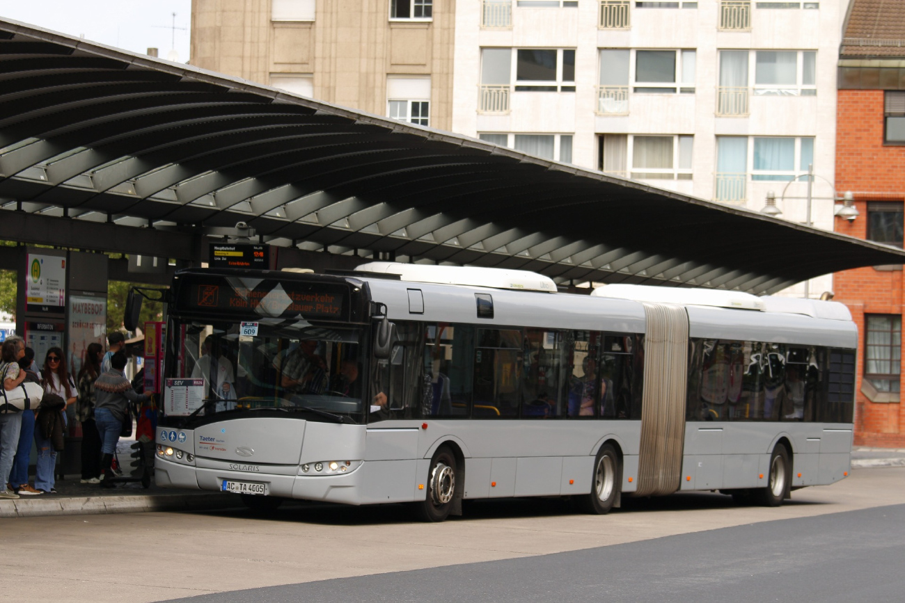Aachen, Solaris Urbino III 18 # AC-TA 4005; Cologne — Rail Replacement "Linke Rheinstrecke" 05/2025