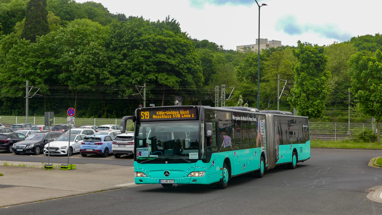 Frankfurt am Main, Mercedes-Benz O530 Citaro Facelift G # WZ-MR 3672; Cologne — Rail Replacement "Linke Rheinstrecke" 05/2025