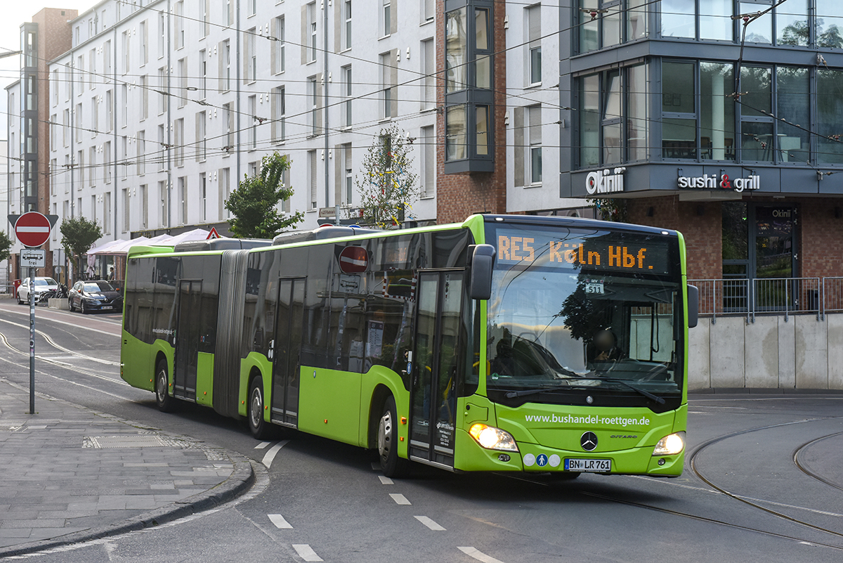 Bonn, Mercedes-Benz Citaro C2 G # 761; Cologne — Rail Replacement "Linke Rheinstrecke" 05/2025