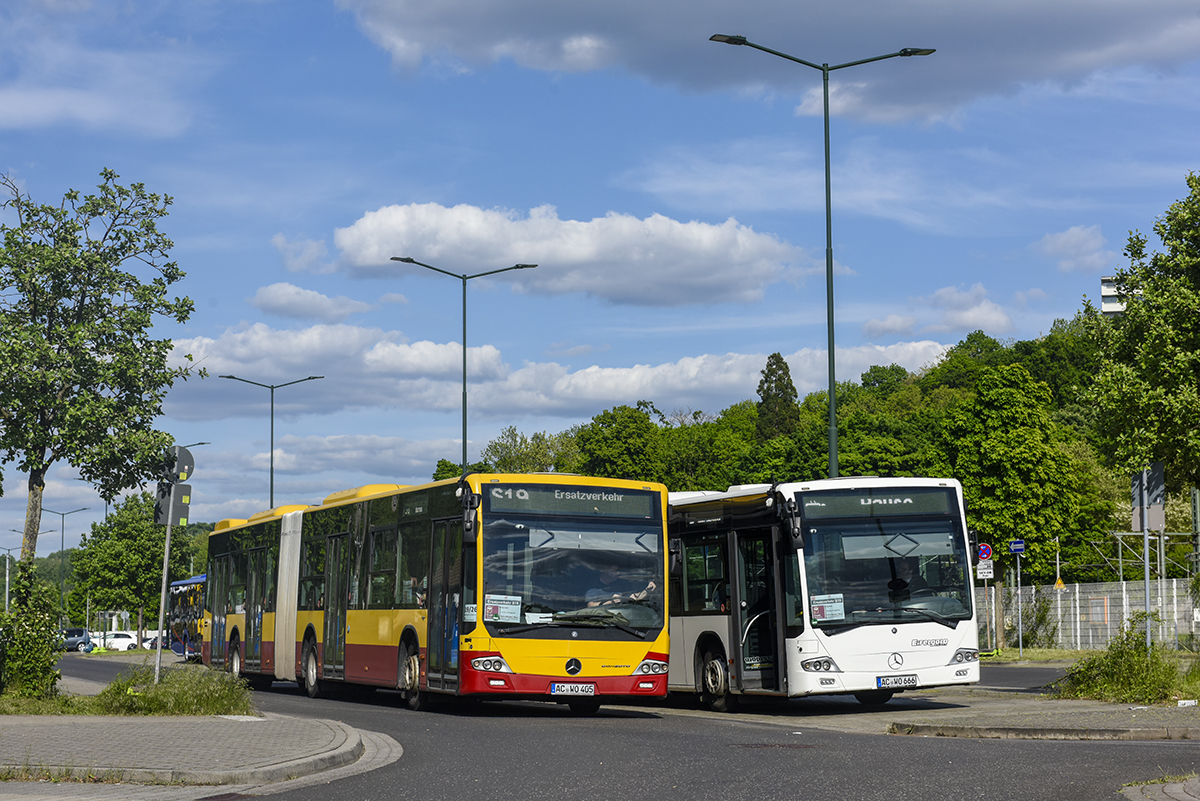 Aachen, Mercedes-Benz Conecto II G # AC-WO 405; Cologne — Rail Replacement "Linke Rheinstrecke" 05/2025