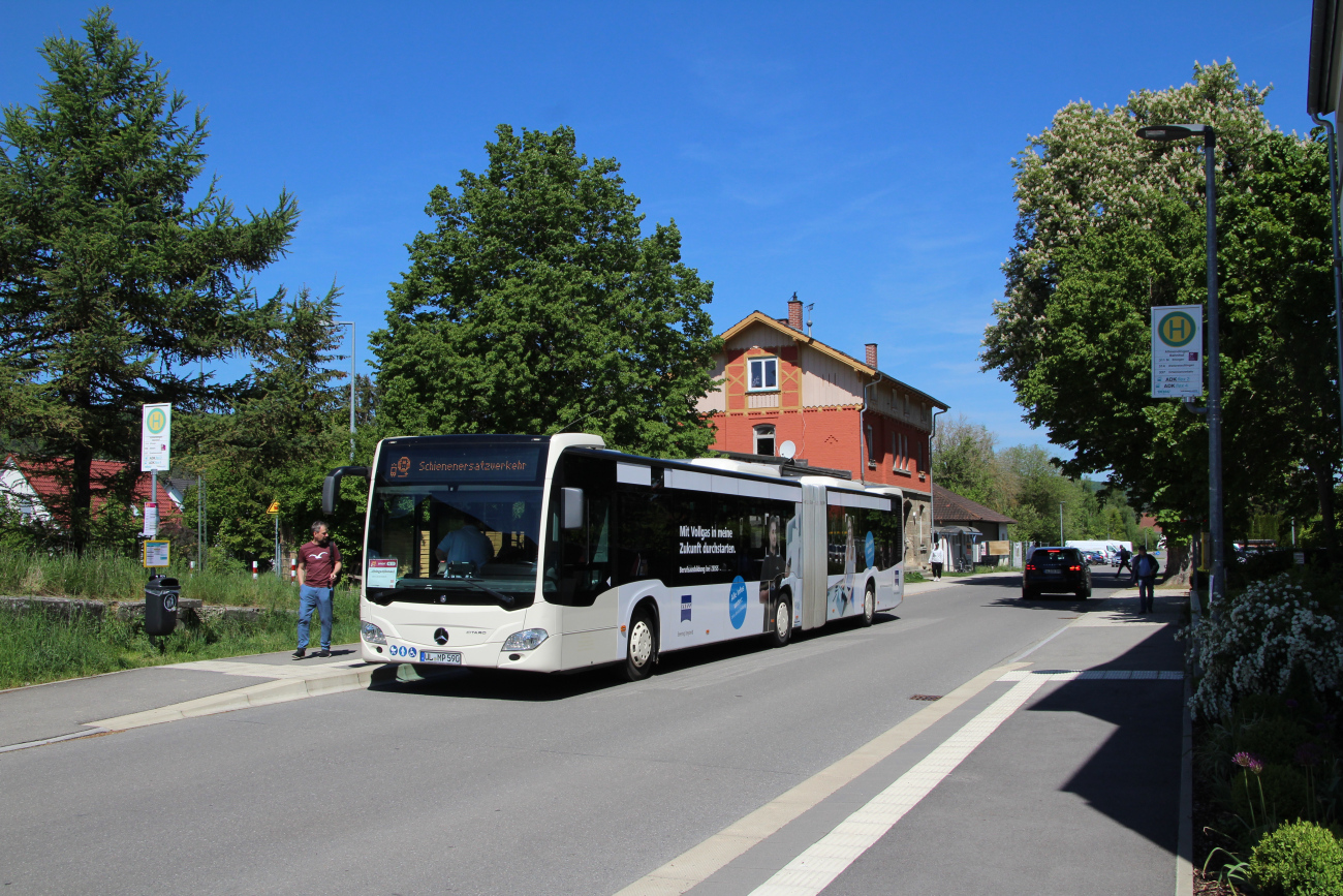 Ulm, Mercedes-Benz Citaro C2 G Hybrid # UL-MP 590