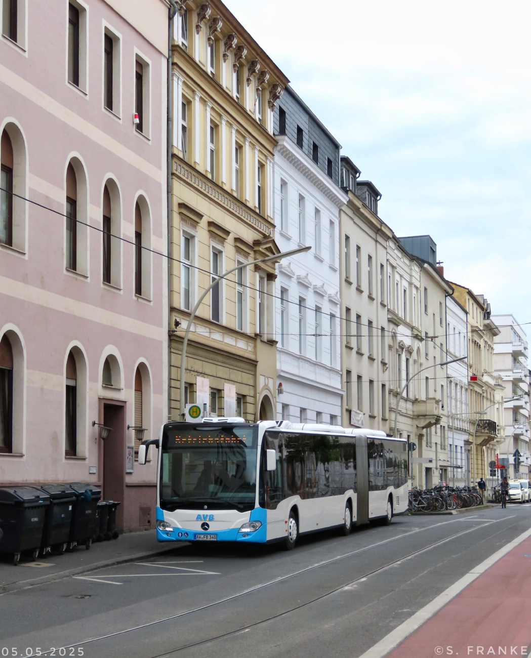 Bad Neuenahr-Ahrweiler, Mercedes-Benz Citaro C2 GÜ # AW-FB 340; Cologne — Rail Replacement "Linke Rheinstrecke" 05/2025