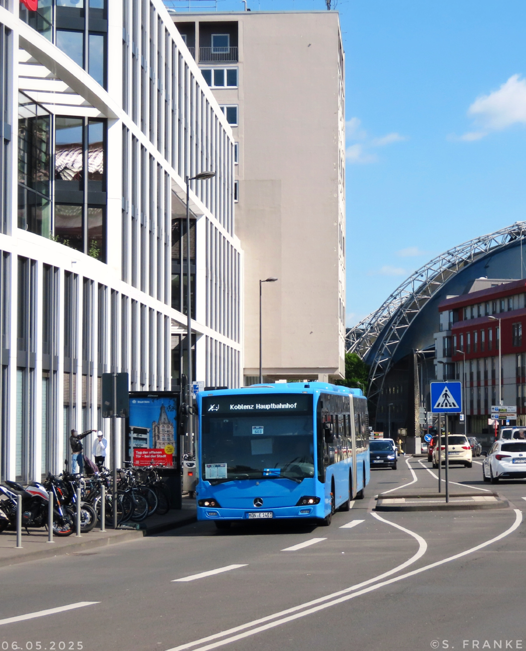 Aachen, Mercedes-Benz Conecto II G # 1401; Cologne — Rail Replacement "Linke Rheinstrecke" 05/2025
