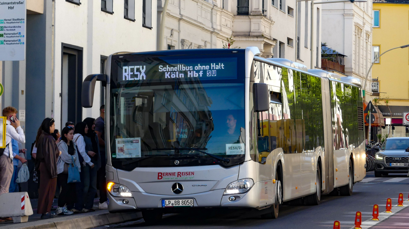 Soest, Mercedes-Benz Citaro C2 G # LP-BB 8058; Cologne — Rail Replacement "Linke Rheinstrecke" 05/2025
