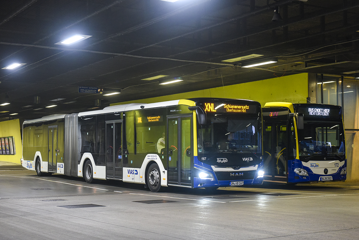 Düren, MAN 18C Lion's City NG330 # 167; Oberhausen — Ersatzverkehr Generalsanierung Oberhausen — Emmerich