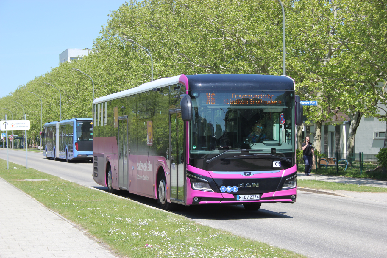 Nuremberg, MAN 43C Lion's Intercity Ü LE360 EfficientHybrid # N-EV 2374