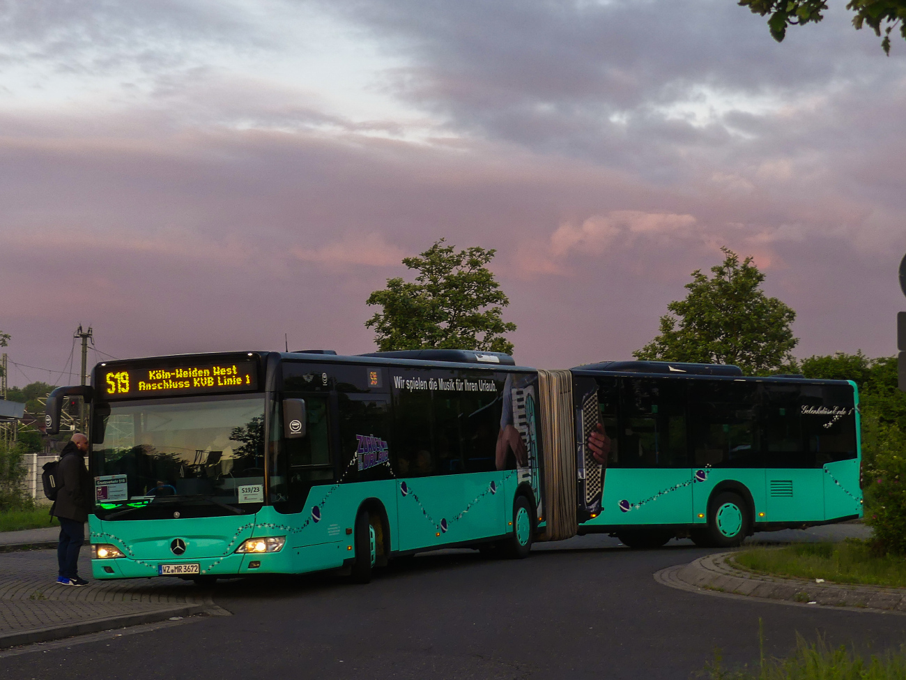 Frankfurt am Main, Mercedes-Benz O530 Citaro Facelift G # WZ-MR 3672; Cologne — Rail Replacement "Linke Rheinstrecke" 05/2025