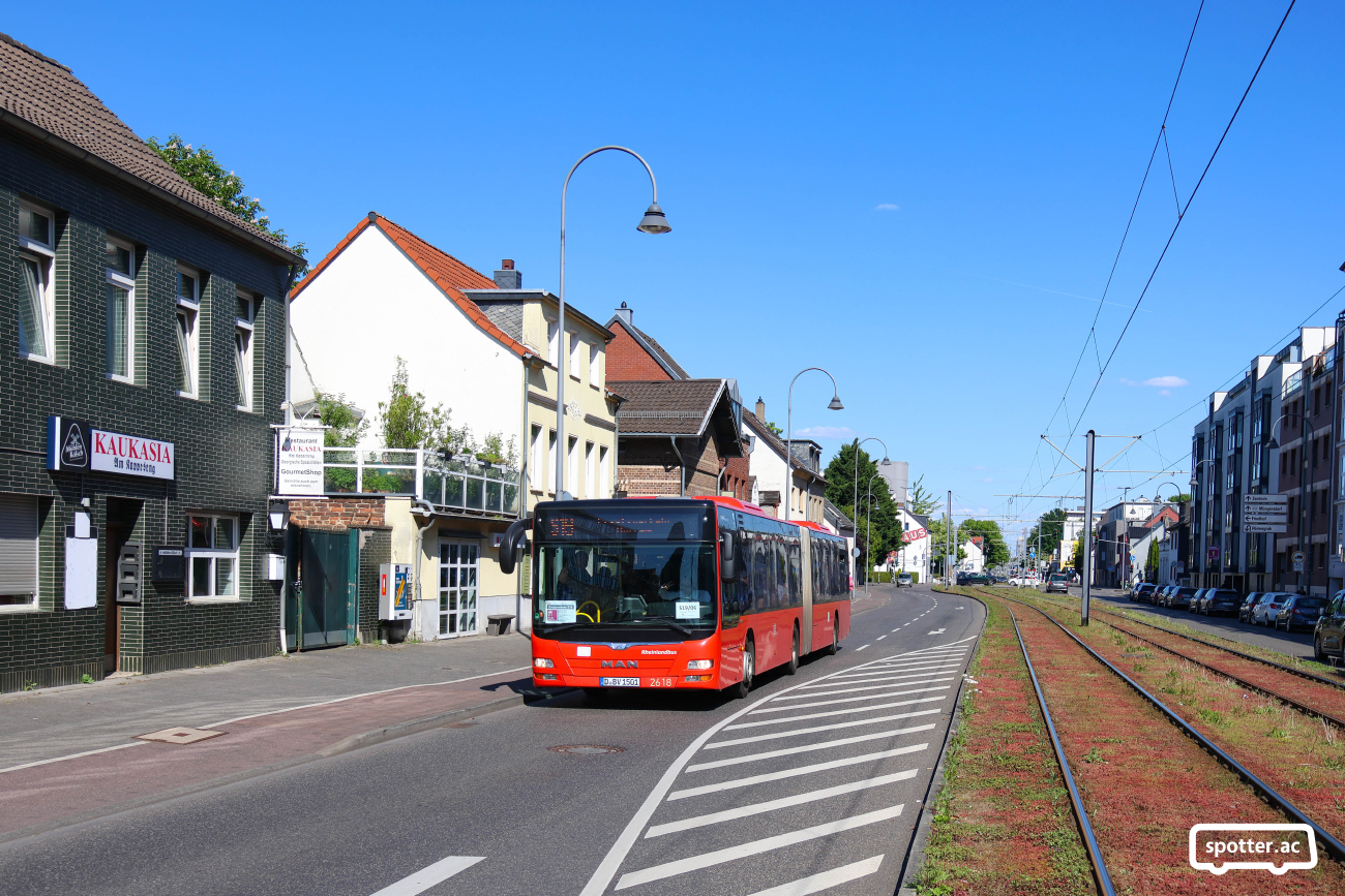Düsseldorf, MAN A23 Lion's City G NG363 # 2618; Cologne — Rail Replacement "Linke Rheinstrecke" 05/2025