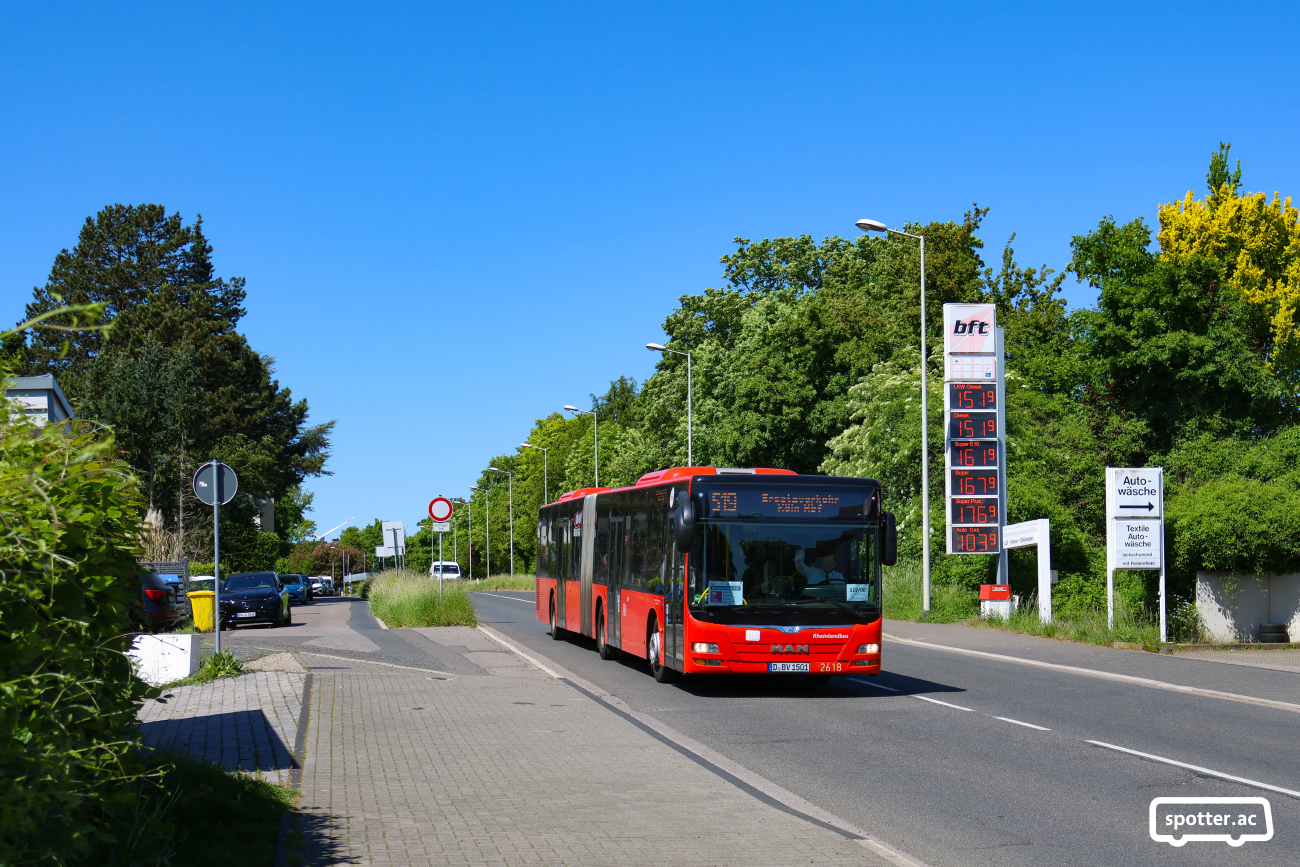 Düsseldorf, MAN A23 Lion's City G NG363 # 2618; Cologne — Rail Replacement "Linke Rheinstrecke" 05/2025