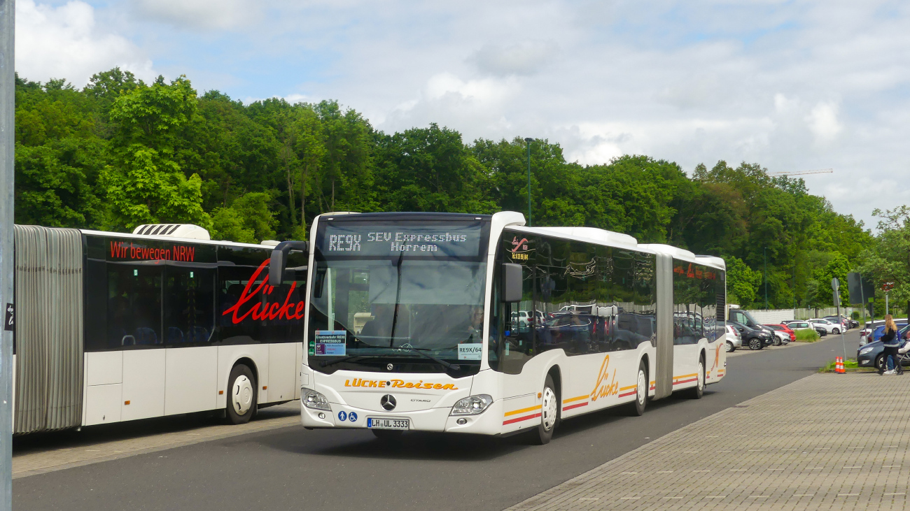 Coesfeld, Mercedes-Benz Citaro C2 GÜ # LH-UL 3333; Cologne — Rail Replacement "Linke Rheinstrecke" 05/2025