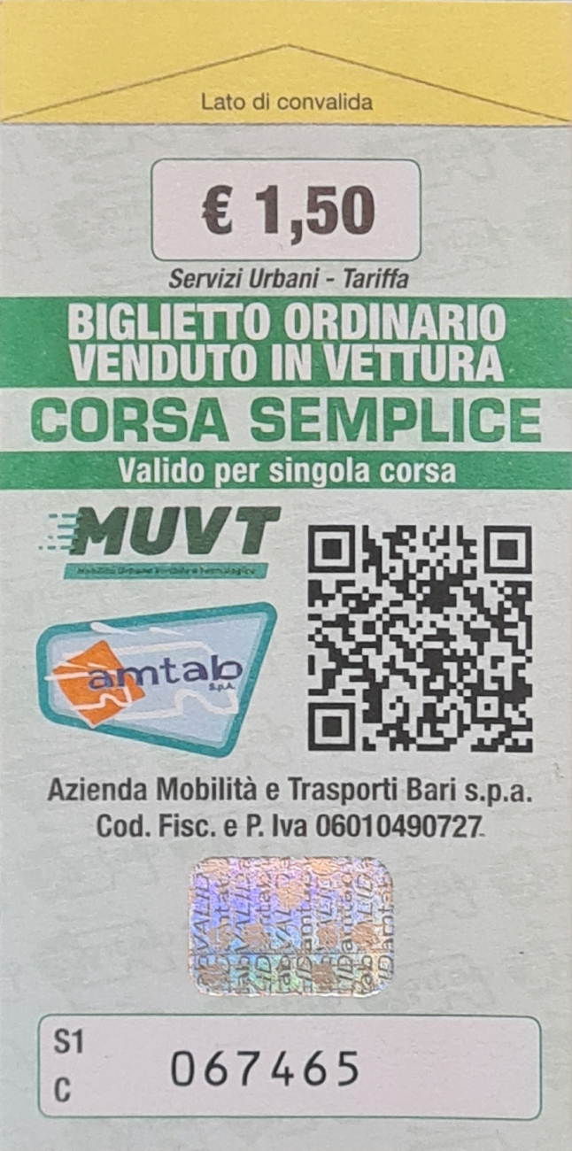 Bari — Miscellaneous photos; Tickets (all)