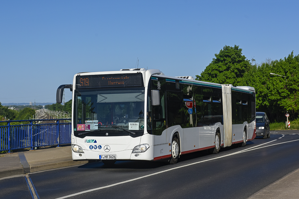 Frankfurt am Main, Mercedes-Benz Citaro C2 G # 26; Cologne — Rail Replacement "Linke Rheinstrecke" 05/2025
