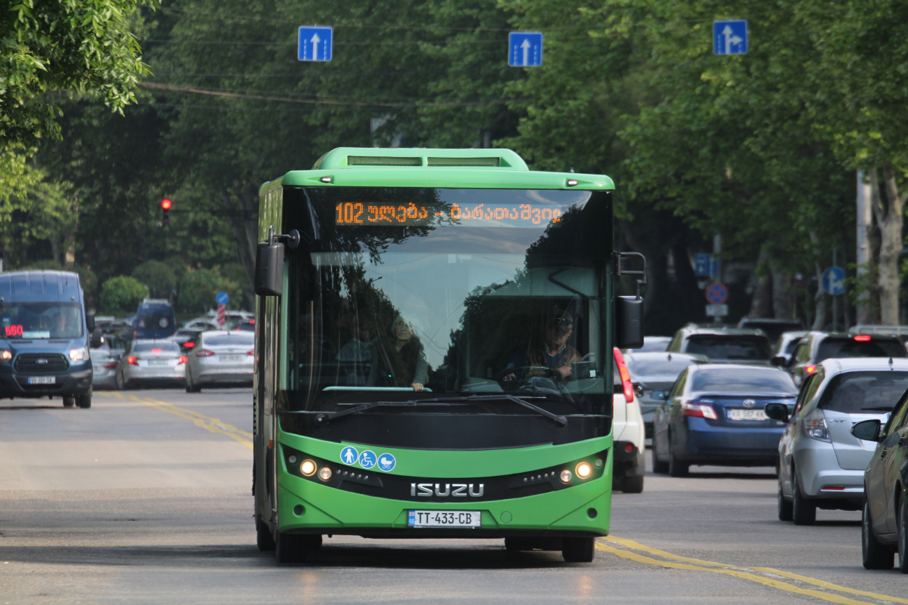 Tbilisi, Anadolu Isuzu NovoCiti Life # TT-433-CB; Tbilisi, Ford Transit 155T460 # VV-389-SV
