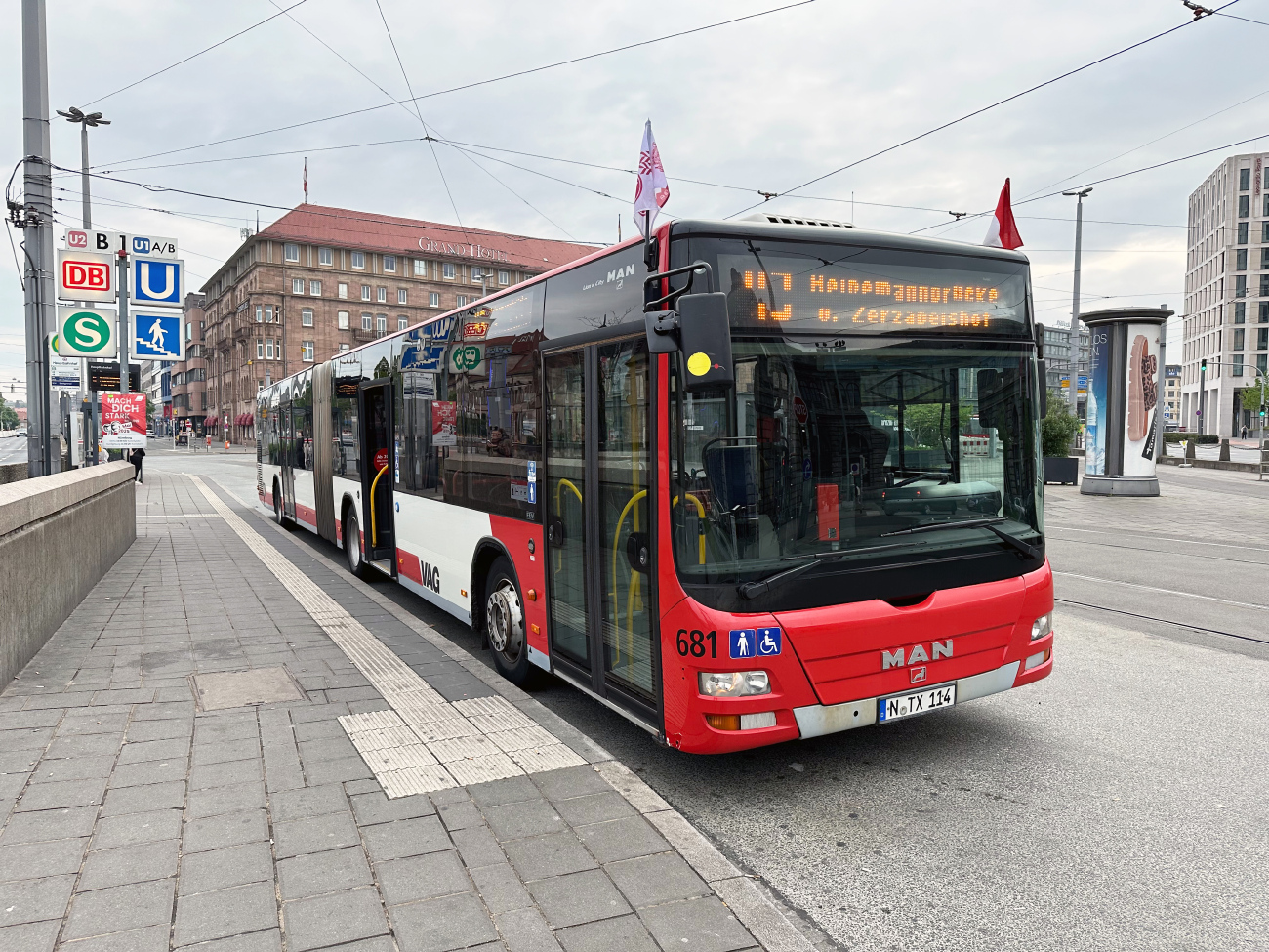 Nuremberg, MAN A23 Lion's City G NG323 # 681