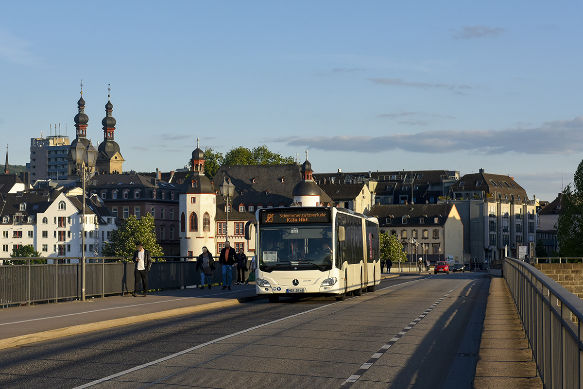 Herne, Mercedes-Benz Citaro C2 G # HER-DS 68; Cologne — Rail Replacement "Linke Rheinstrecke" 05/2025