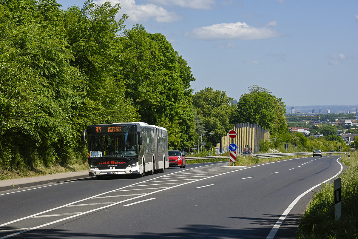 Hameln, Scania Citywide LFA II 18M # HM-RQ 136; Cologne — Rail Replacement "Linke Rheinstrecke" 05/2025