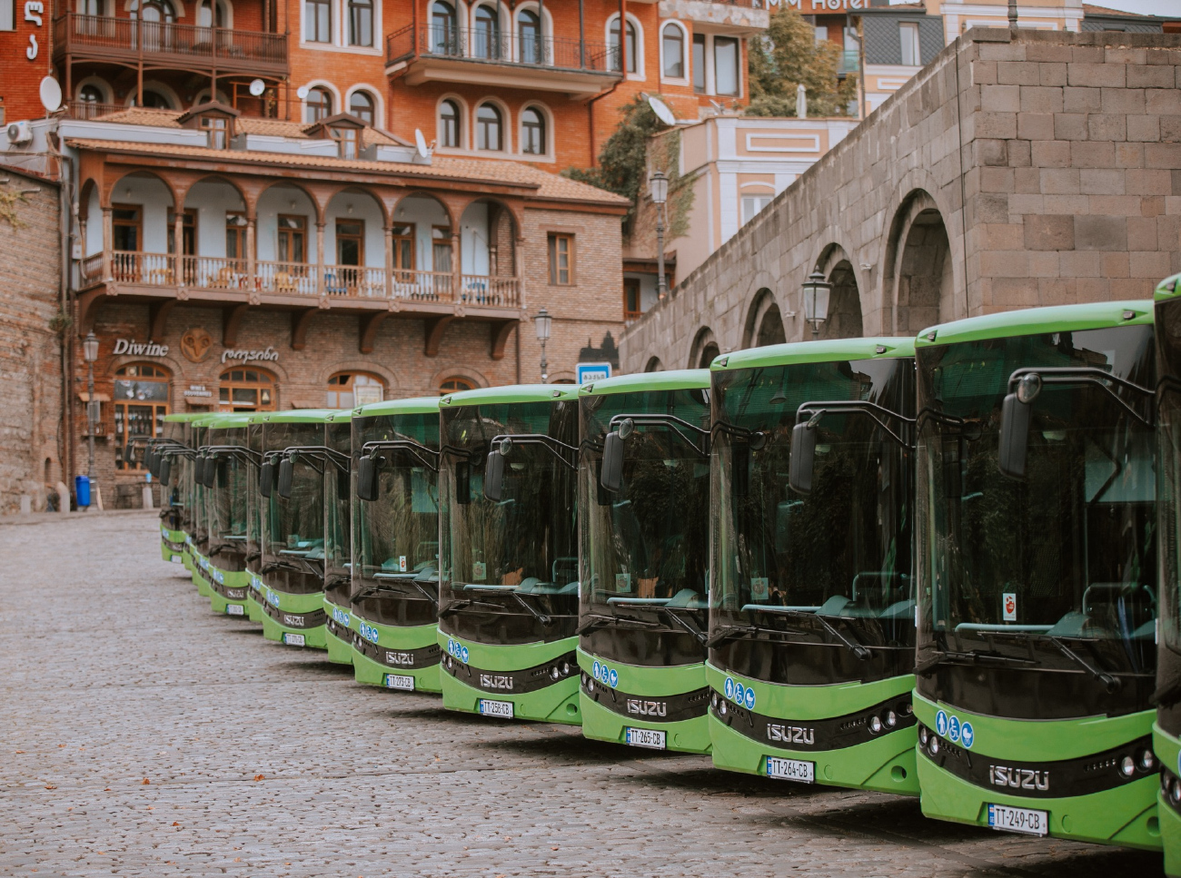 Tbilisi, Anadolu Isuzu NovoCiti Life # TT-249-CB; Tbilisi, Anadolu Isuzu NovoCiti Life # TT-265-CB; Tbilisi, Anadolu Isuzu NovoCiti Life # TT-264-CB; Tbilisi, Anadolu Isuzu NovoCiti Life # TT-258-CB; Tbilisi, Anadolu Isuzu NovoCiti Life # TT-273-CB; Tbilisi — Новые Автобусы для Тбилиси