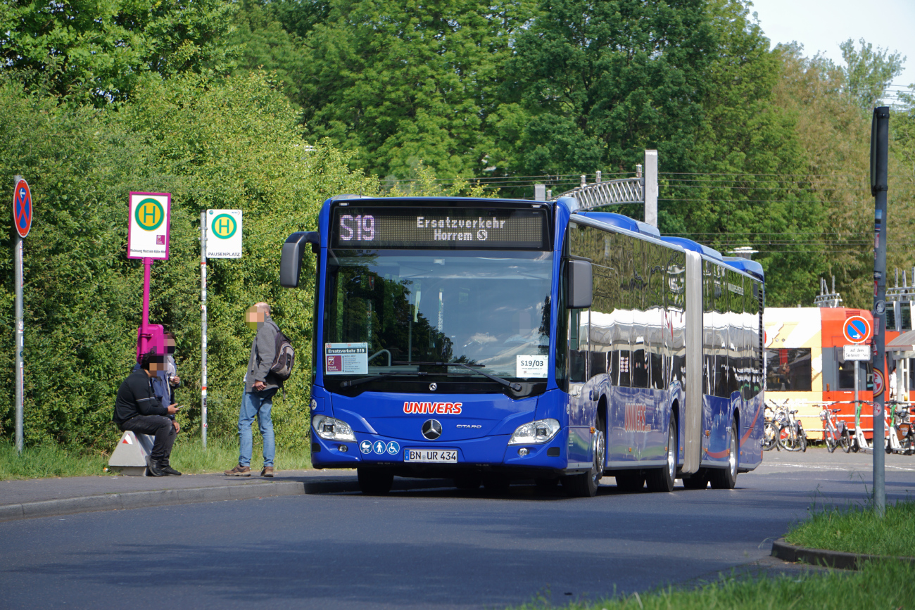 Bonn, Mercedes-Benz Citaro C2 G # 34; Cologne — Rail Replacement "Linke Rheinstrecke" 05/2025