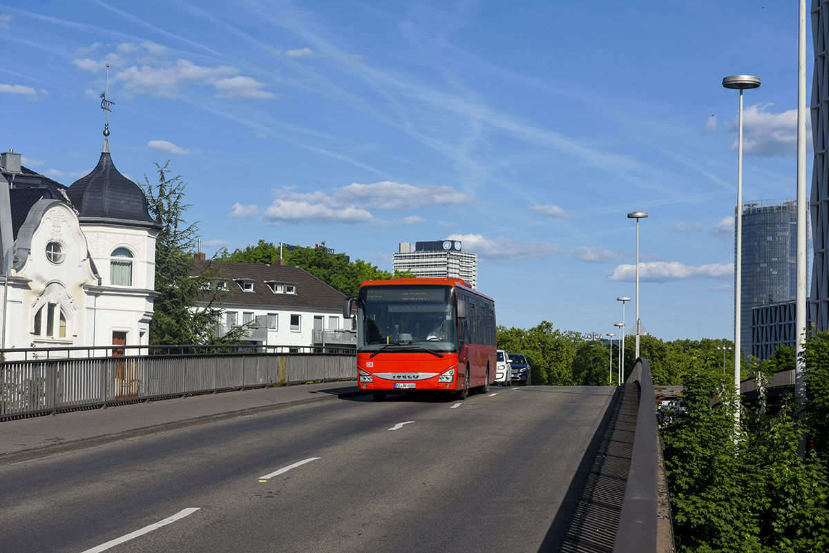 Mainz, IVECO Crossway LE 12M # MZ-DB 6500; Cologne — Rail Replacement "Linke Rheinstrecke" 05/2025