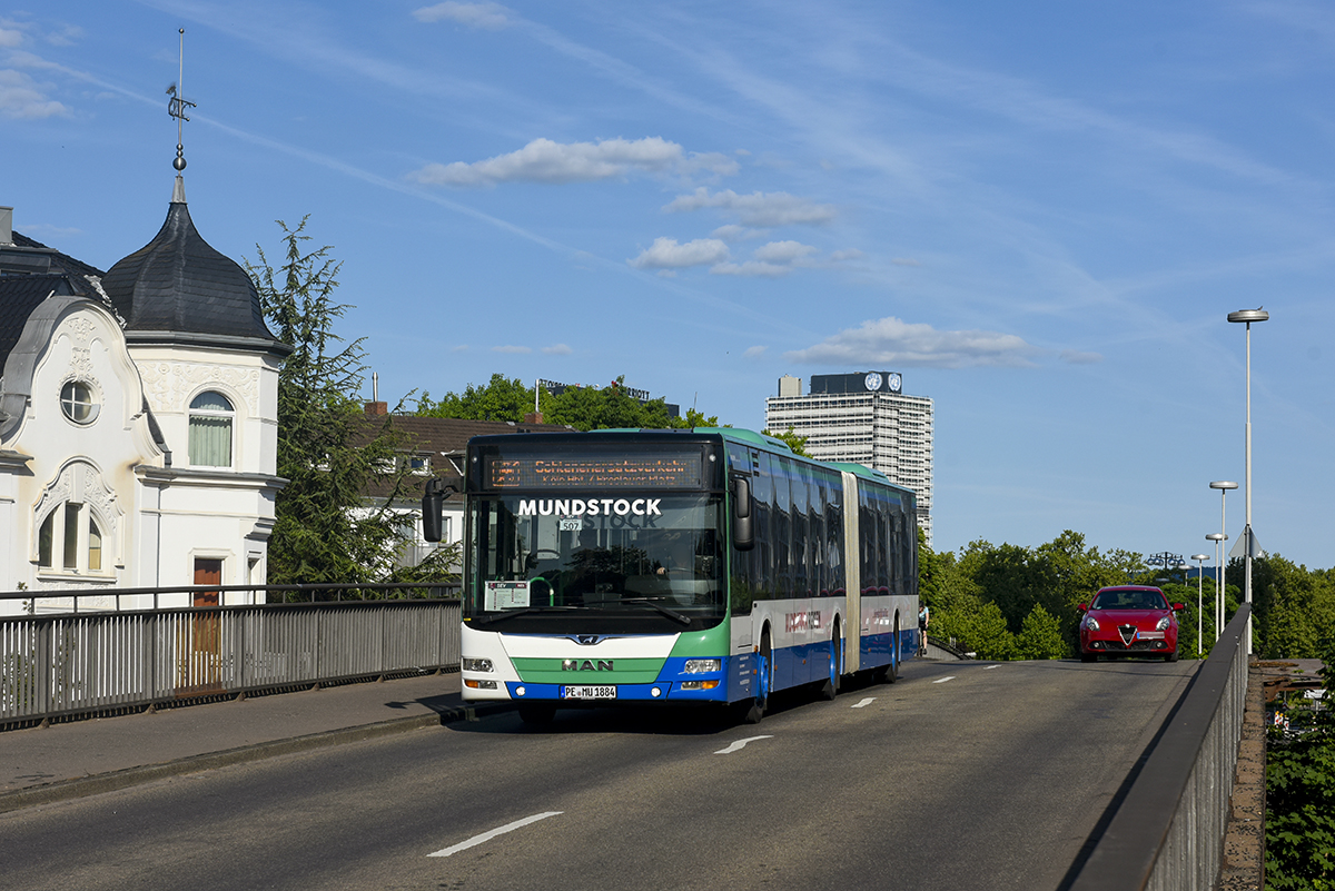 Peine, MAN A40 Lion's City GL NG323 # PE-MU 1884; Cologne — Rail Replacement "Linke Rheinstrecke" 05/2025