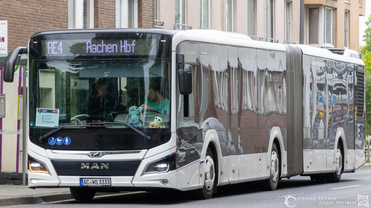 Aachen, MAN 18C Lion's City NG360 EfficientHybrid # AC-WO 3333