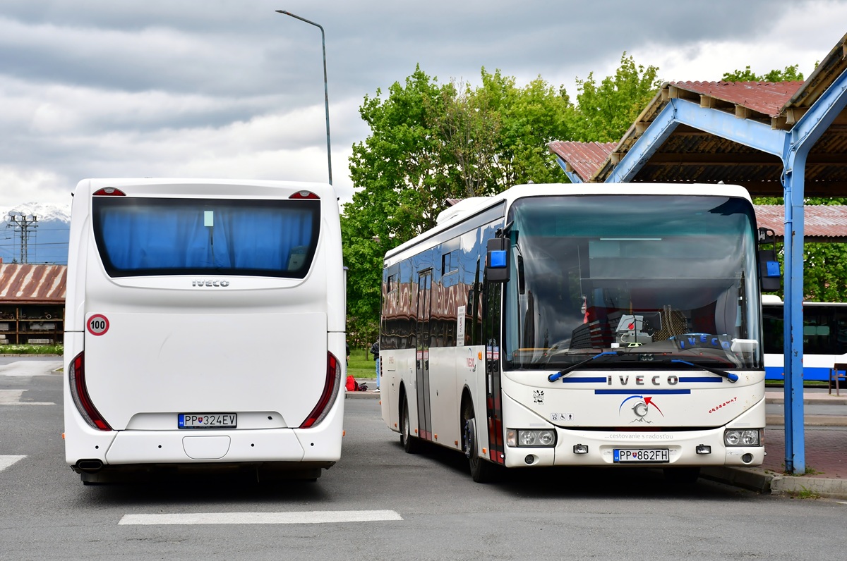 Poprad, IVECO Crossway LE 12M # 284; Poprad, Irisbus Crossway LE 12M # 293