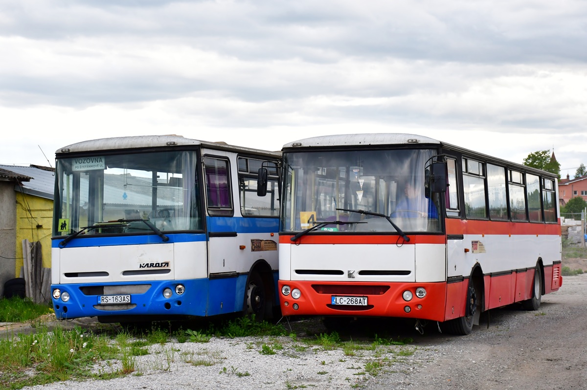 Lučenec, Karosa B732.40 # LC-268AT; Lučenec, Karosa C744.24 # RS-163AS