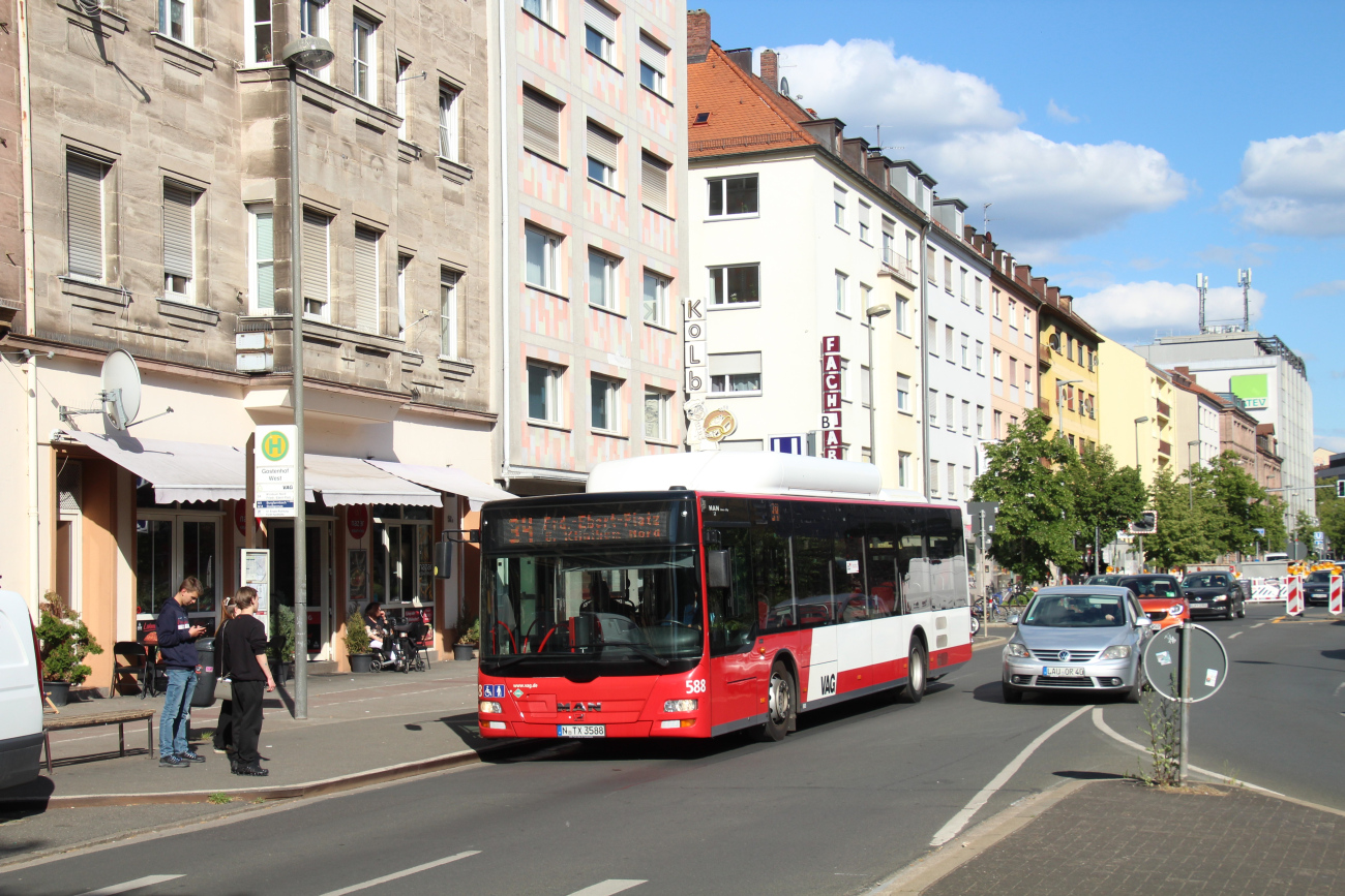Nuremberg, MAN A21 Lion's City NL273 CNG # 588