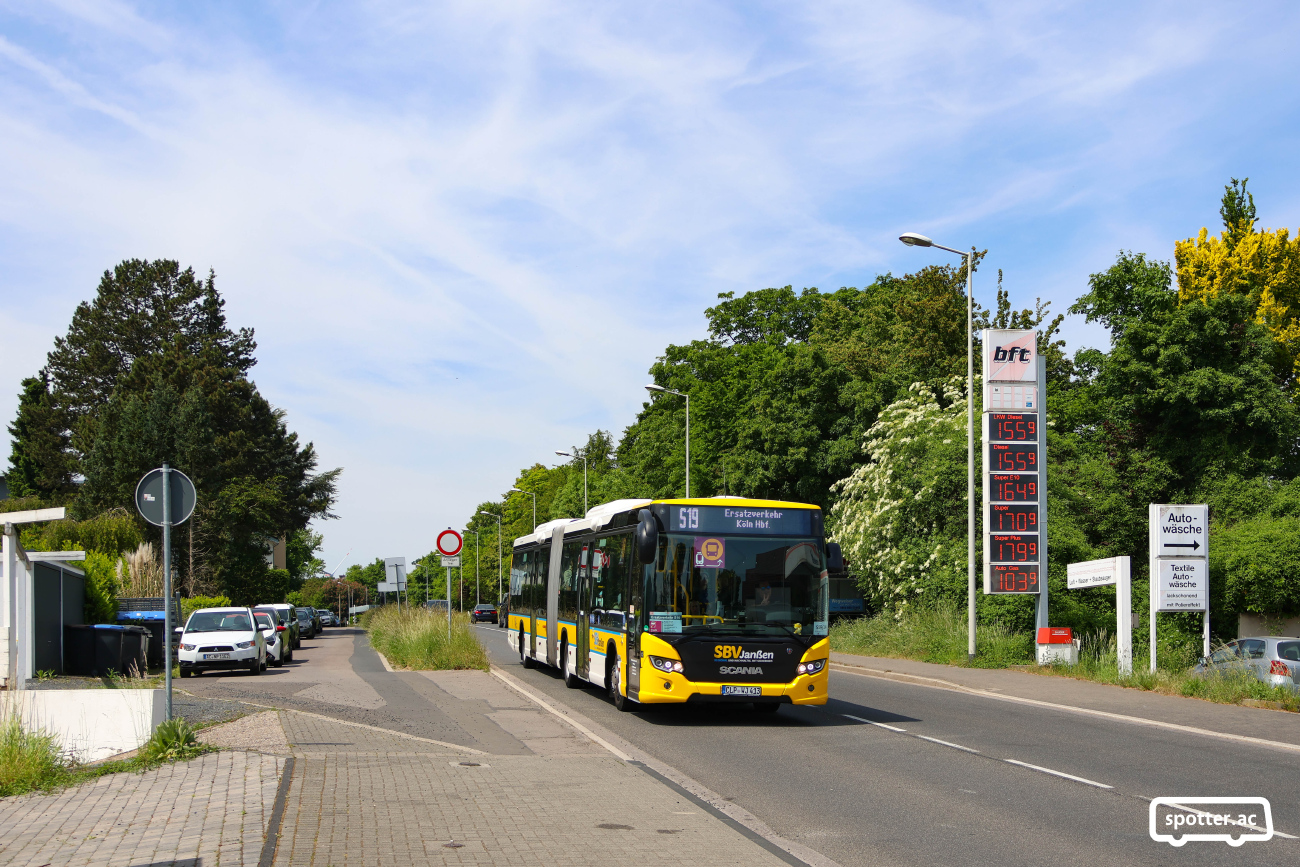Cloppenburg, Scania Citywide LEA # CLP-WJ 413; Cologne — Rail Replacement "Linke Rheinstrecke" 05/2025